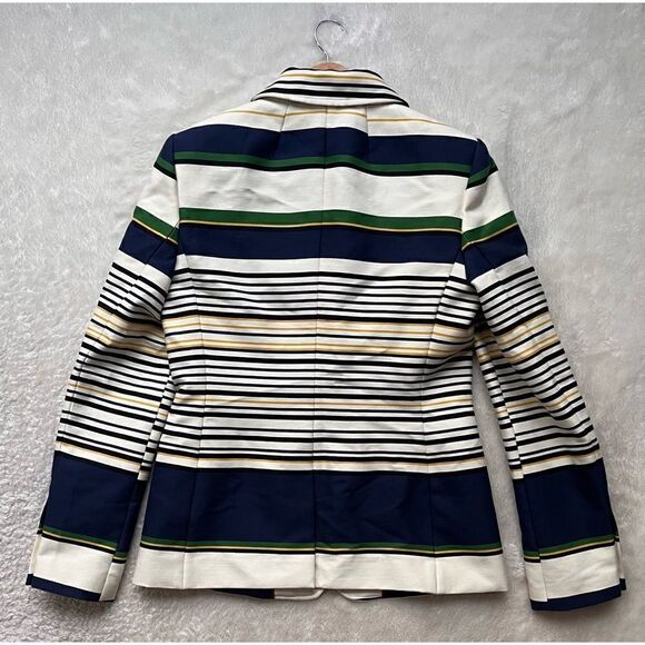 Tommy Hilfiger Preppy Americana Double Breasted Long Sleeve Striped Blazer - Picture 12 of 16